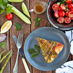 Potato, Cheddar & Asparagus Frittata SML