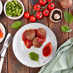 Walnut & Mushroomm Balls w/ Mash & Greens